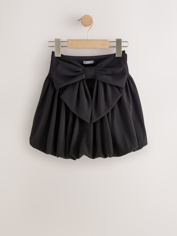 Black Bow Puffball Skirt (3-16yrs) - Image 1 of 4