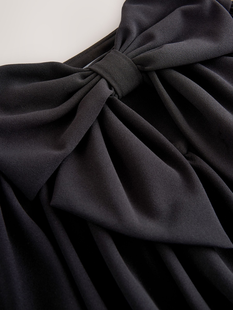Black Bow Puffball Skirt (3-16yrs) - Image 4 of 4