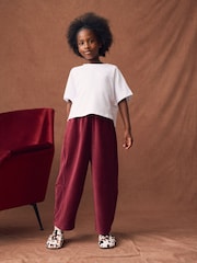 Berry Red Barrel Cord Trousers (3-16yrs) - Image 2 of 8