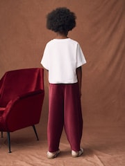 Berry Red Barrel Cord Trousers (3-16yrs) - Image 3 of 8