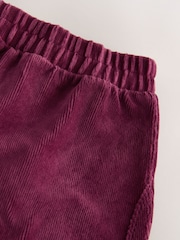 Berry Red Barrel Cord Trousers (3-16yrs) - Image 7 of 8