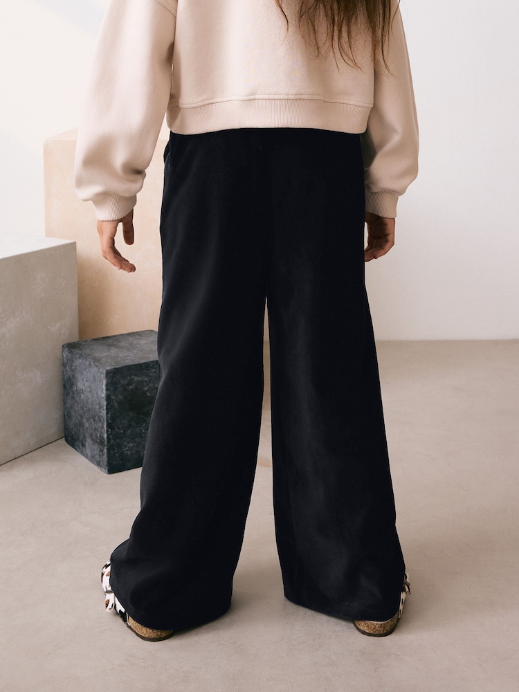 Black Cord Wide Leg Trousers (3-16yrs) - Image 2 of 8