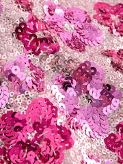 Pink Flower Sequin Skirt (3-16yrs) - Image 7 of 8