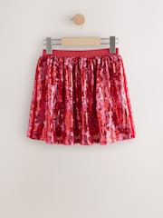Red/Pink Bow Sequin Skirt (3-16yrs) - Image 2 of 4