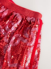 Red/Pink Bow Sequin Skirt (3-16yrs) - Image 4 of 4