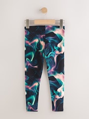 צבע שחור/סגול בדוגמת מערבולת - טייצים (3-16שנים) - תמונה 5 מתוך 7