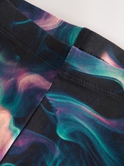 צבע שחור/סגול בדוגמת מערבולת - טייצים (3-16שנים) - תמונה 6 מתוך 7