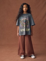 Chocolate Brown Pinstripe Trousers (3-16yrs) - Image 3 of 9