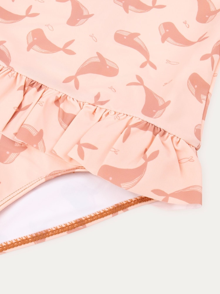 MORI Pink Recycled Long Sleeve Swimsuit - Bild 3 von 3