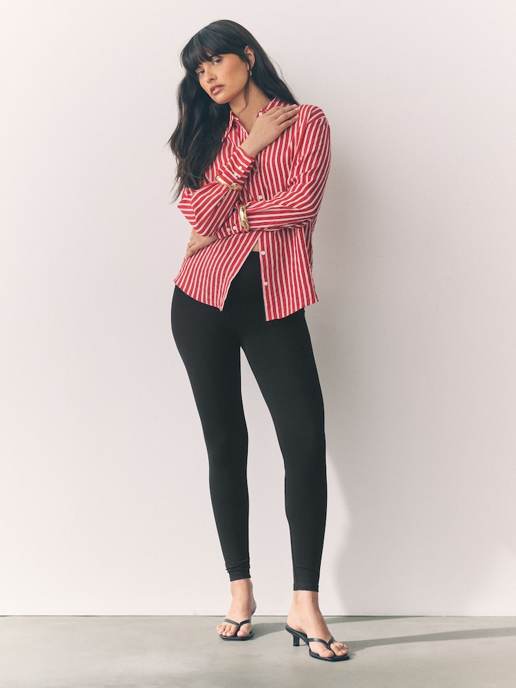 Black Full Length Leggings 5 Pack - Image 2 of 8 Black Full Length Leggings 5 Pack - Image 2 of 8