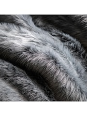 Gallery Home Grey Premium Alaskan Fur Throw - Image 7 of 8