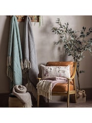Gallery Home Neutral Wool Throw - Image 1 of 3
