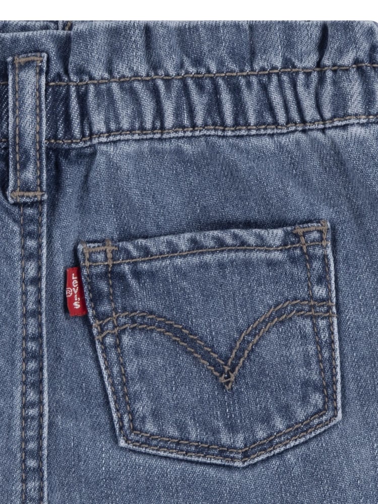 Levi's® Blue 100% Organic Cotton Pleat Paper Bag Shorts - Image 5 of 5