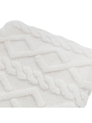 Gallery Home Cream Textures Cable Knit Throw - Image 4 of 6
