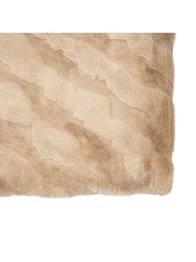 Gallery Home Brown Chevron Rabbit Fur Throw - Image 4 of 6
