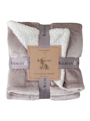 Gallery Home Neutral Sterling Sherpa Throw - Image 1 of 1