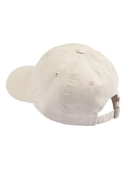 Jack Wills Cream Block Logo 100% Cotton Cap - Image 2 of 3