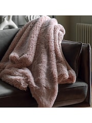 Gallery Home Purple Juniper Fur Throw - Image 1 of 5