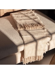 Gallery Home Natural Sattal Throw - Image 1 of 4