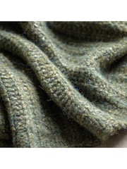 Gallery Home Green Luxury Melange Knit Throw - Image 2 of 3