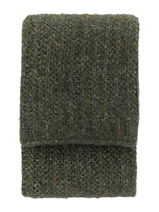 Gallery Home Green Luxury Melange Knit Throw - Image 3 of 3