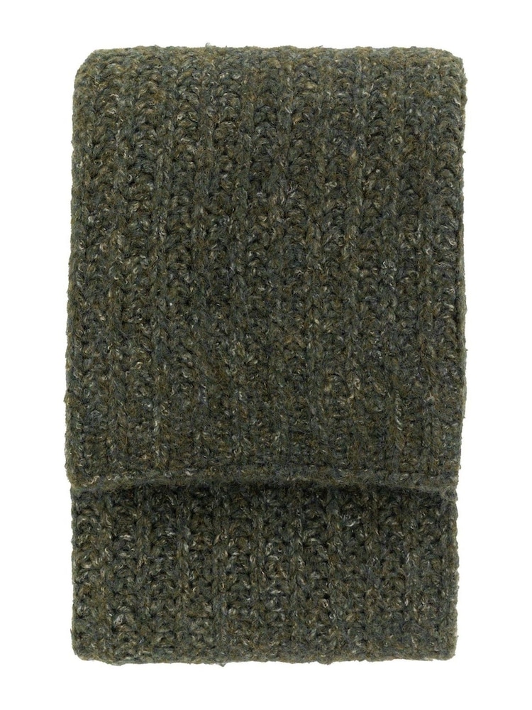 Gallery Home Green Luxury Melange Knit Throw - Image 3 of 3