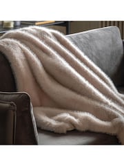 Gallery Home Brown Maple Fur Throw - Image 1 of 5