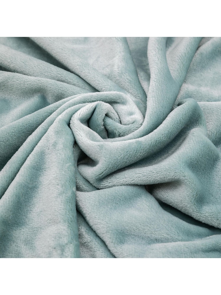 Gallery Home Blue Santa Fe Super Soft Fleece Throws - Image 2 of 4 Gallery Home Blue Santa Fe Super Soft Fleece Throws - Image 2 of 4
