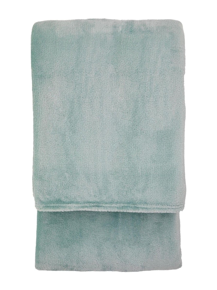 Gallery Home Blue Santa Fe Super Soft Fleece Throws - Image 4 of 4