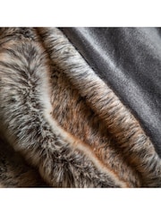 Gallery Home Grey Premium Faux Fur Throw - Image 3 of 7