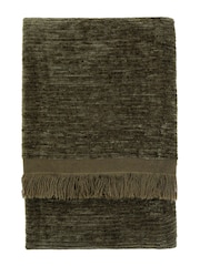Gallery Home Green Willow Chenille Throw - Image 3 of 3