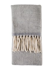 Gallery Home Grey Wool Throw - Image 1 of 2