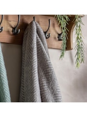 Gallery Home Grey Wool Throw - Image 2 of 2