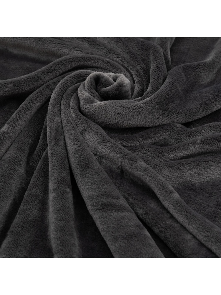 Gallery Home Grey Simply Throw - Image 2 of 3