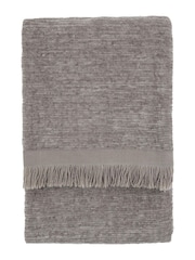 Gallery Home Grey Willow Chenille Throw - Image 3 of 3