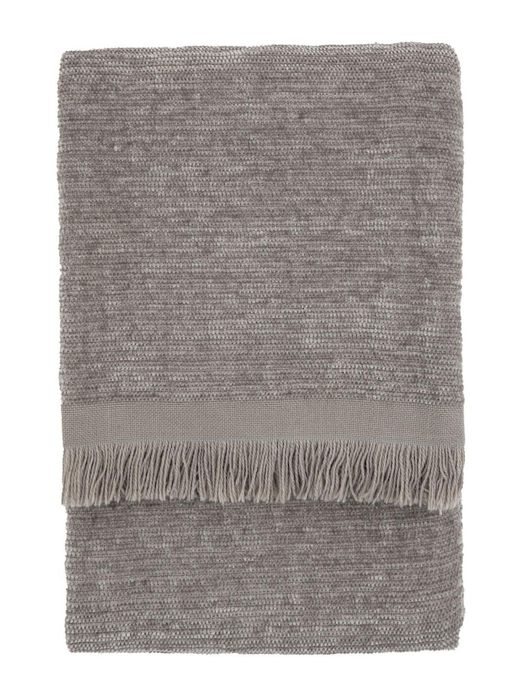 Gallery Home Grey Willow Chenille Throw - Image 3 of 3