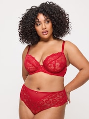 Ann Summers Red DD+ Non Pad Plunge Sexy Lace Underwired Bra - Image 4 of 5