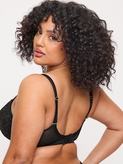 Ann Summers Black Pad Plunge Sexy Lace Underwired Bra - Image 6 of 8