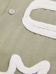 Reiss Corvo Reiss | Ché Embroidered-Motif Shirt - Image 8 of 8