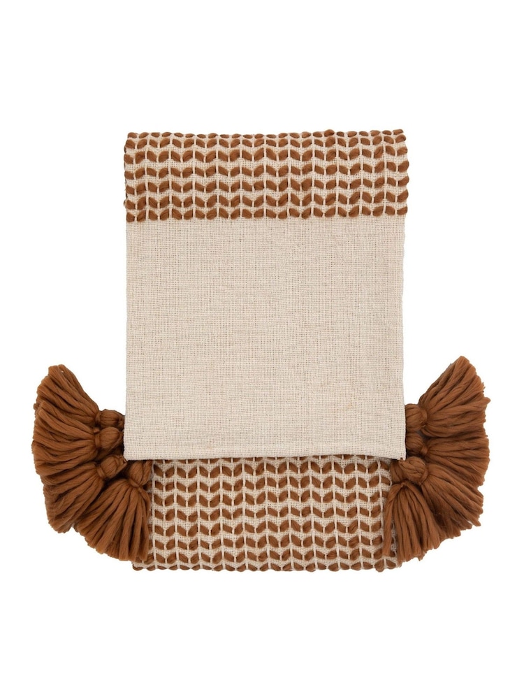 Gallery Home Orange Dolby Woven Throw - Image 3 of 3