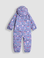 JoJo Maman Bébé Purple Fairy Fleece-lined Waterproof Puddle Suit - Image 2 of 4