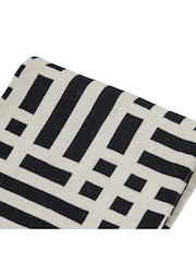 Gallery Home Black Merton Knitted Tassel Throw - Image 4 of 6