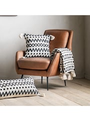 Gallery Home Black & Cream Tufted Throw - Image 2 of 7