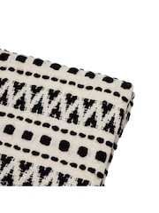 Gallery Home Black & Cream Tufted Throw - Image 5 of 7