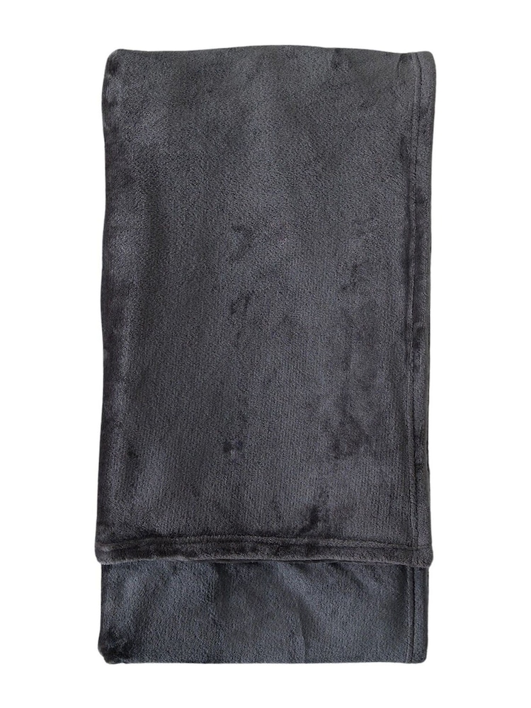 Gallery Home Grey Rolled Flannel Fleece - Image 1 of 1 Gallery Home Grey Rolled Flannel Fleece - Image 1 of 1
