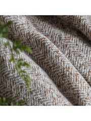 Gallery Home Brown Herringbone Faux Mohair Throw - Image 3 of 6