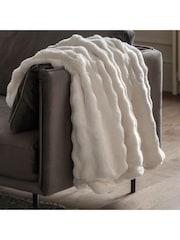 Gallery Home Cream Marshmallow Rabbit Throw - Image 1 of 5