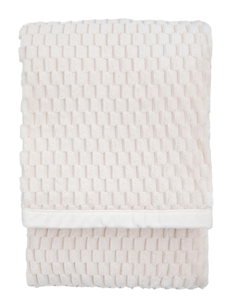 Gallery Home Grey Jacquard Velvet Knitted Throw - Image 3 of 3