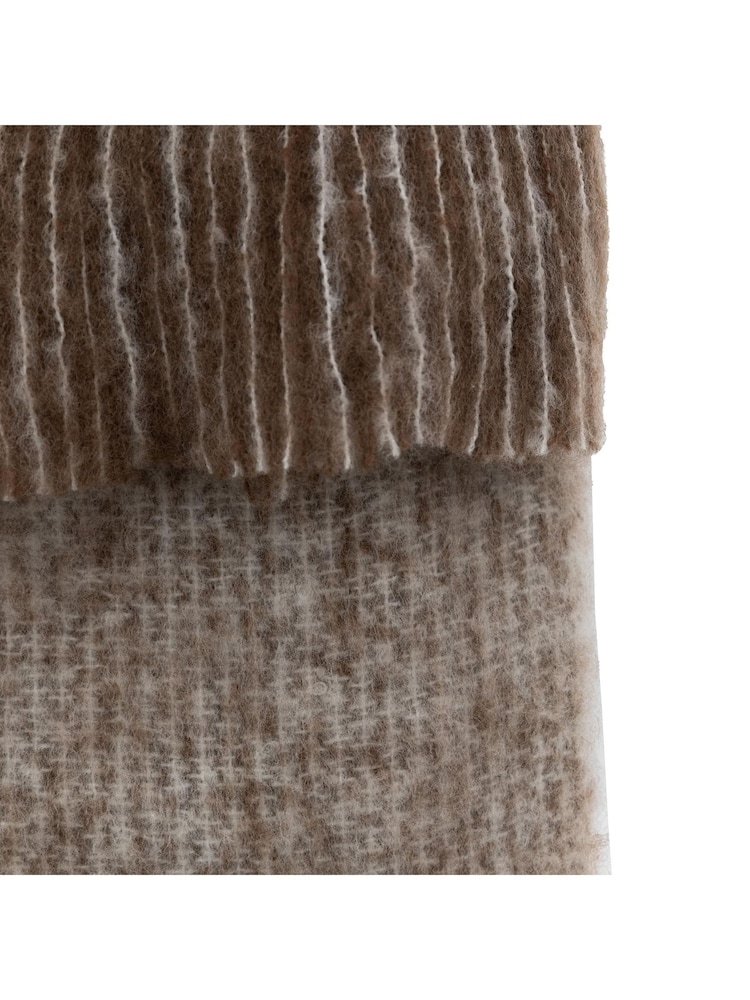 Gallery Home Brown Fringe Throw - Image 3 of 3