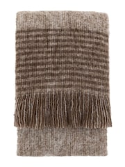 Gallery Home Brown Mohair Fringe Throw - Image 5 of 5